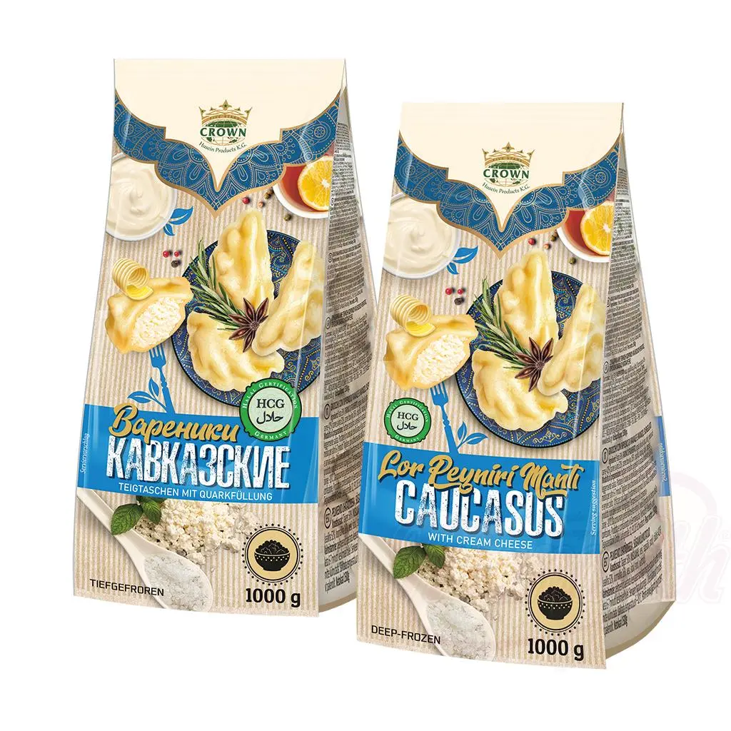 CROWN - Raviolis farcis au fromage frais granuleux HALAL 1kg