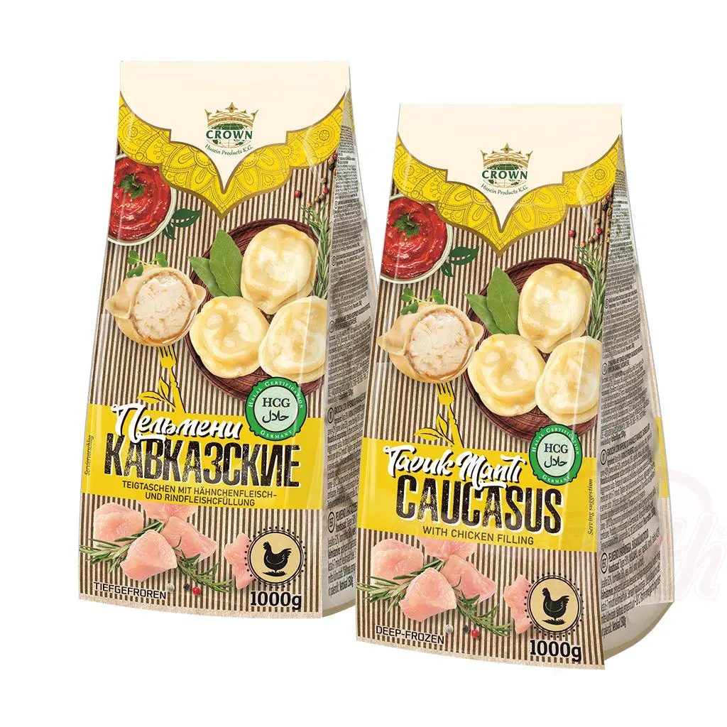 [2652] CROWN - Raviolis farcis au poulet et au bœuf HALAL 1kg