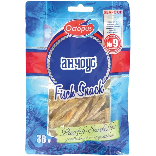 [11152] OCTOPUS - Snacks d'anchois du Pacifique séchés et salés 36g