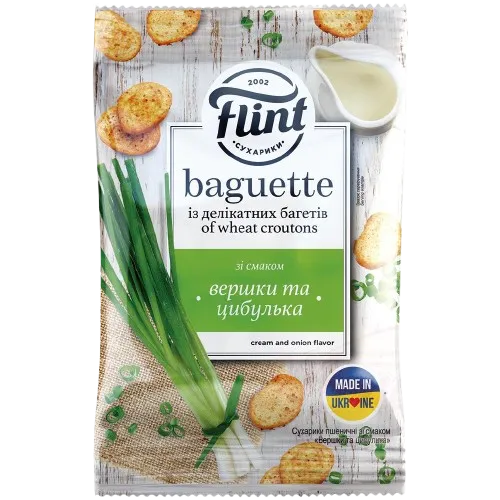 FLINT - Snack de pain Crème/oignon 60g
