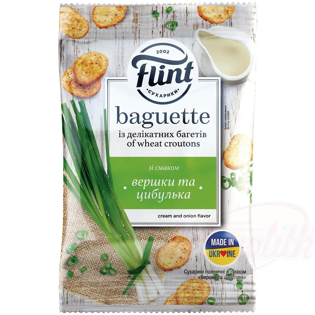 FLINT - Snack de pain Crème/oignon 60g
