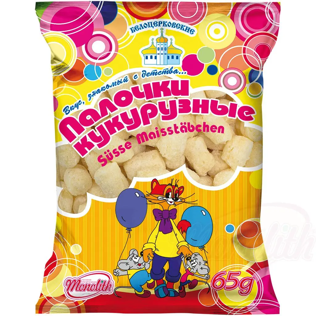 [82000] BELOZERKOWSKAJA - Bâtonnets de mais soufflés 65g