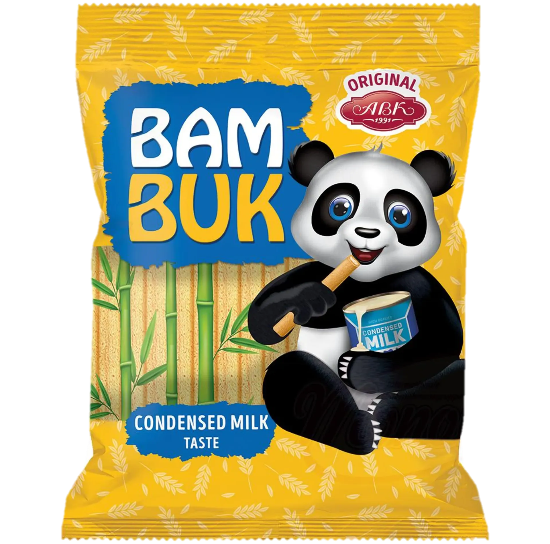 BAM-BUK – gaufrettes en tubes fourrées au lait concentré 200g