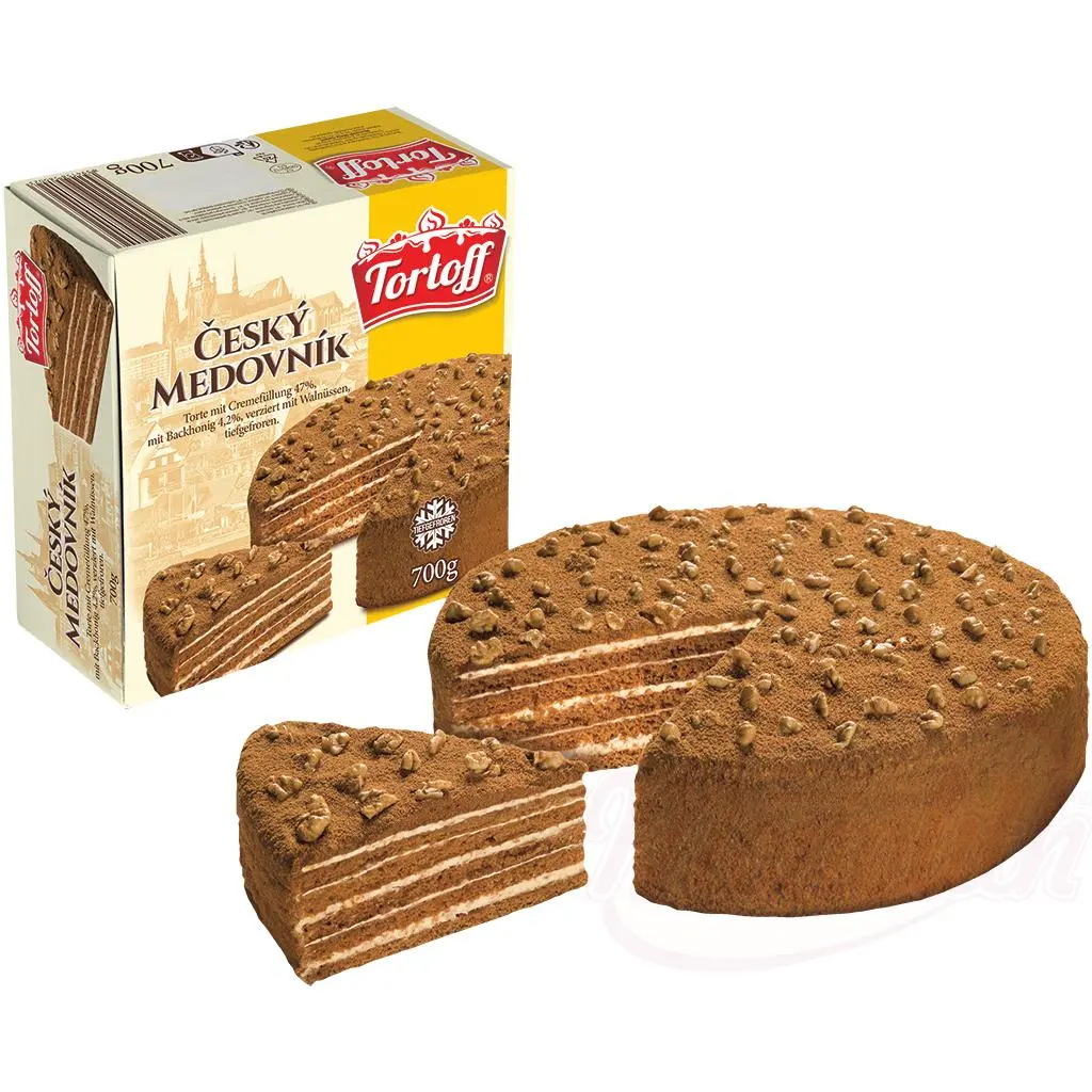 [5223] TORTOFF -  Gâteau tchèque au miel et aux noix 700g