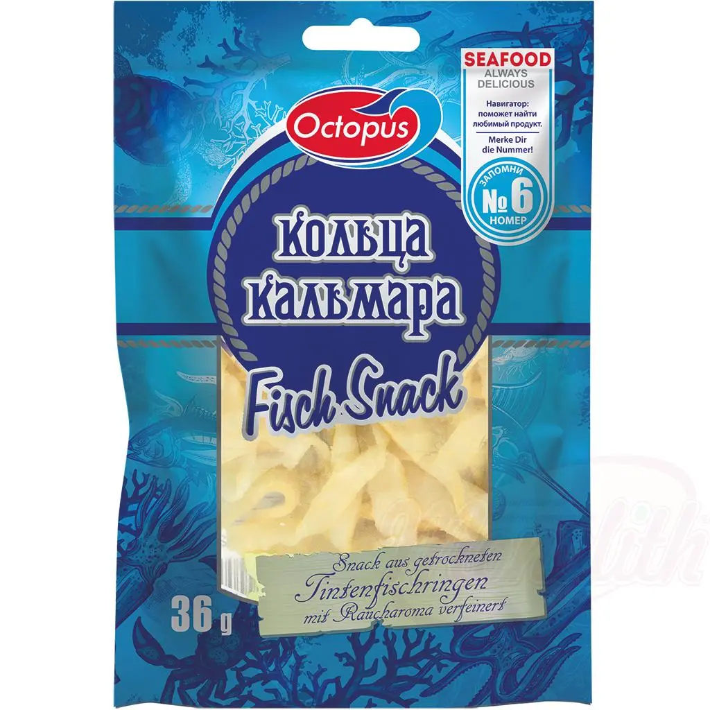 OCTOPUS - Lamelles de calmar géant, séchées et salées 36g