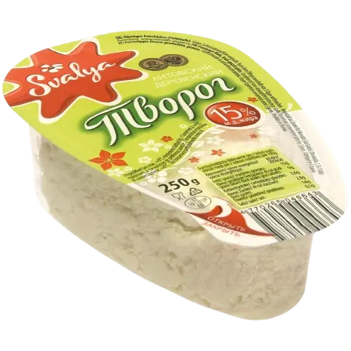 SVALYA - Fromage frais en grains 15% MG, 250g