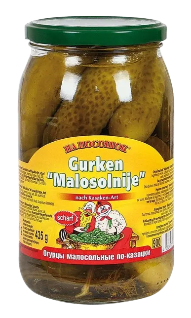 [51102] NA POSOSCHOK - Concombres marinés "Malosolnije", épicés 850g