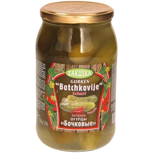 ZAKUSKA - Concombres fermentés  "Botchkovije", épicés 900ml