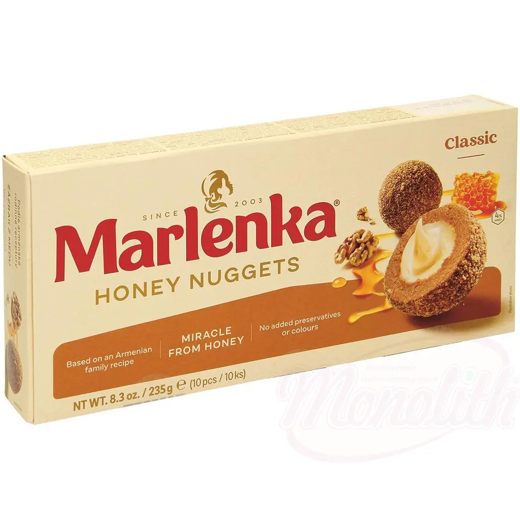 [5445] MARLENKA - Boules au miel, fourrées à la crème 235g