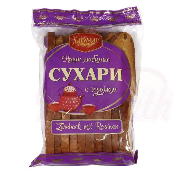 Biscotte avec des raisins secs "Hlebodar"