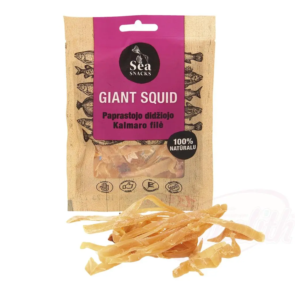 SEA SNACKS - Morceaux de calamar séchés et salés 30g