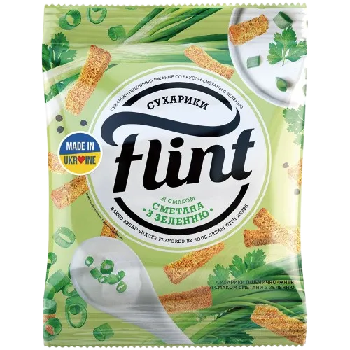 [76361] FLINT - Snack de pain saveur "crème aigre/herbes aromatiques" 70g