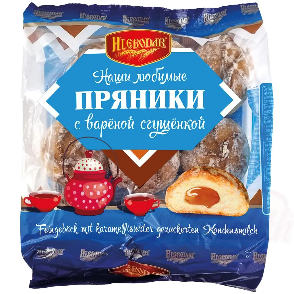 [78234] HLEBODAR - Biscuits au lait concentré, sucré caramélisé, 225g