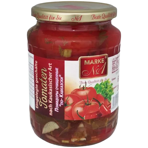 [50019] MARKE N°1 - Tomates pelées marinées à la caucasienne 720ml