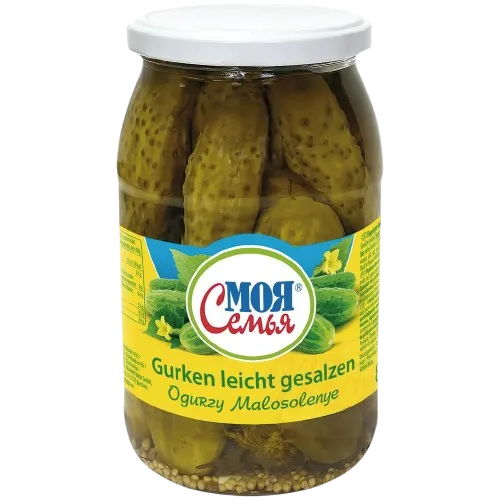 [51235] MOJA SEMJA - Concombres marinés "Malosolnye" 860g