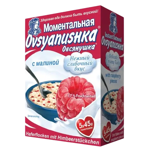 OVSYANUSHKA - Flocons d'avoine aux framboises 225g