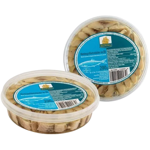 [8014] BERING - Morceaux de filet de hareng à l'huile 200g