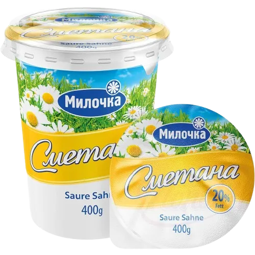 [17020] MILOCHKA - Crème aigre 20% MG, 400g