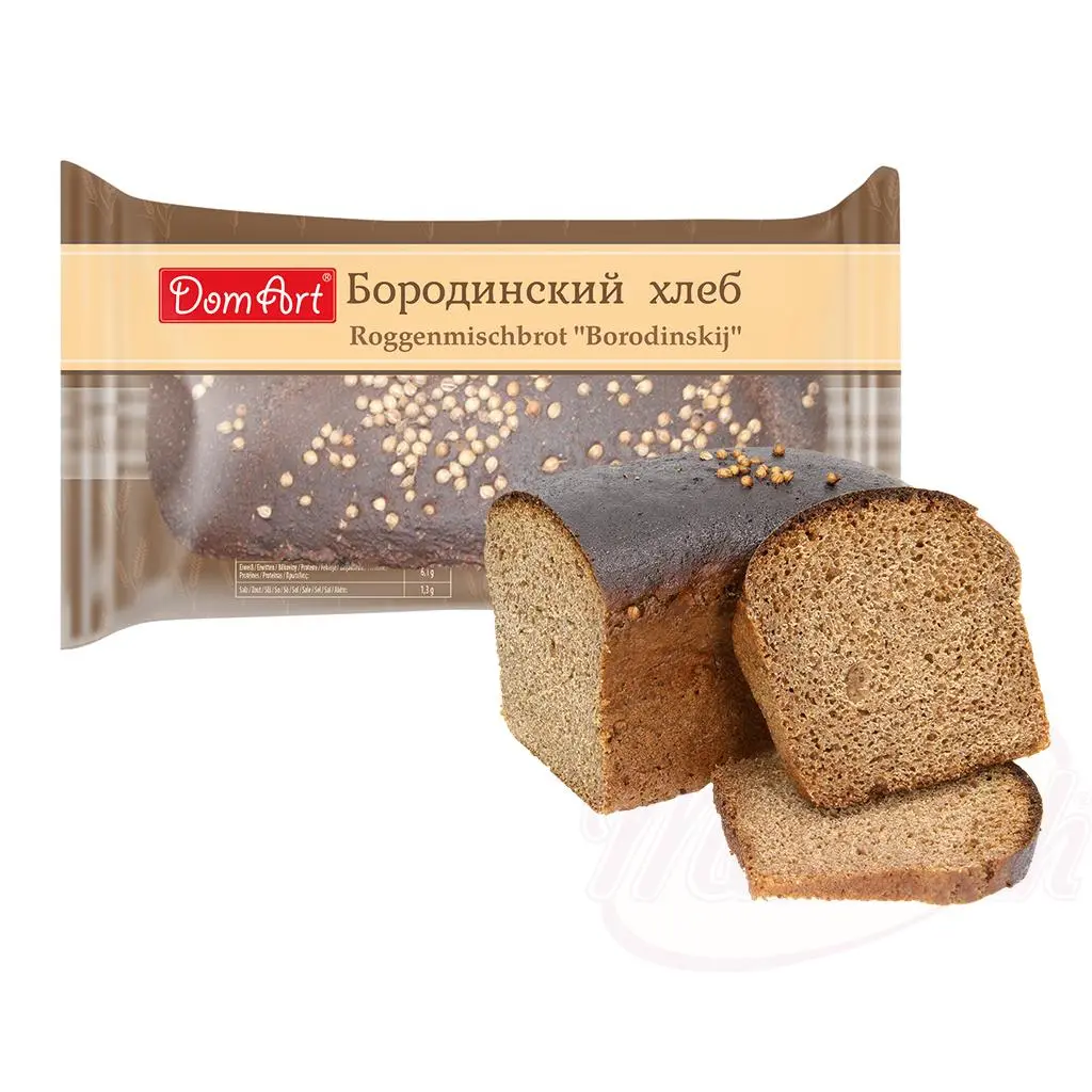 [76010] DOMART - Pain de seigle et de froment "Borodinskij" à la coriandre 350g