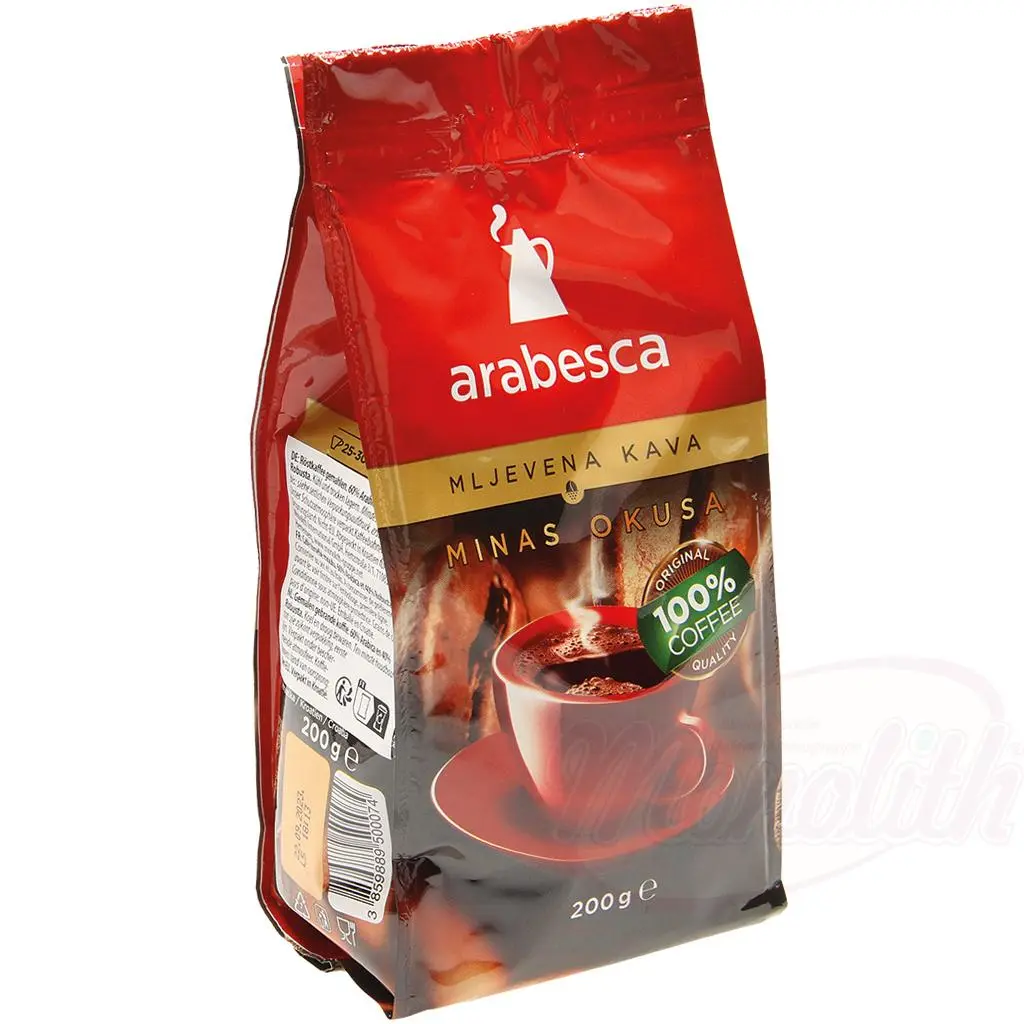 Café torréfié moulu. 60% Arabica et 40% Robusta