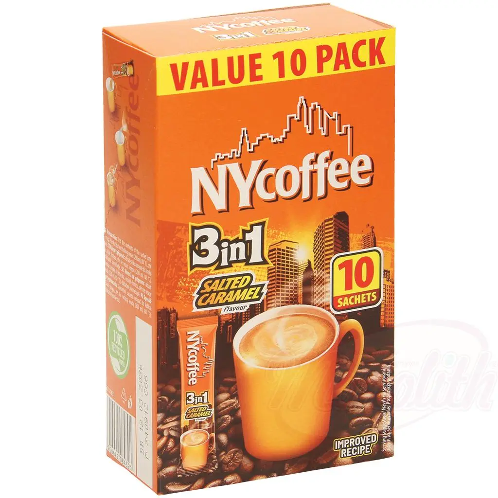 "NY Coffee 3in1 Salted Caramel Coffee" 10 x 14g
