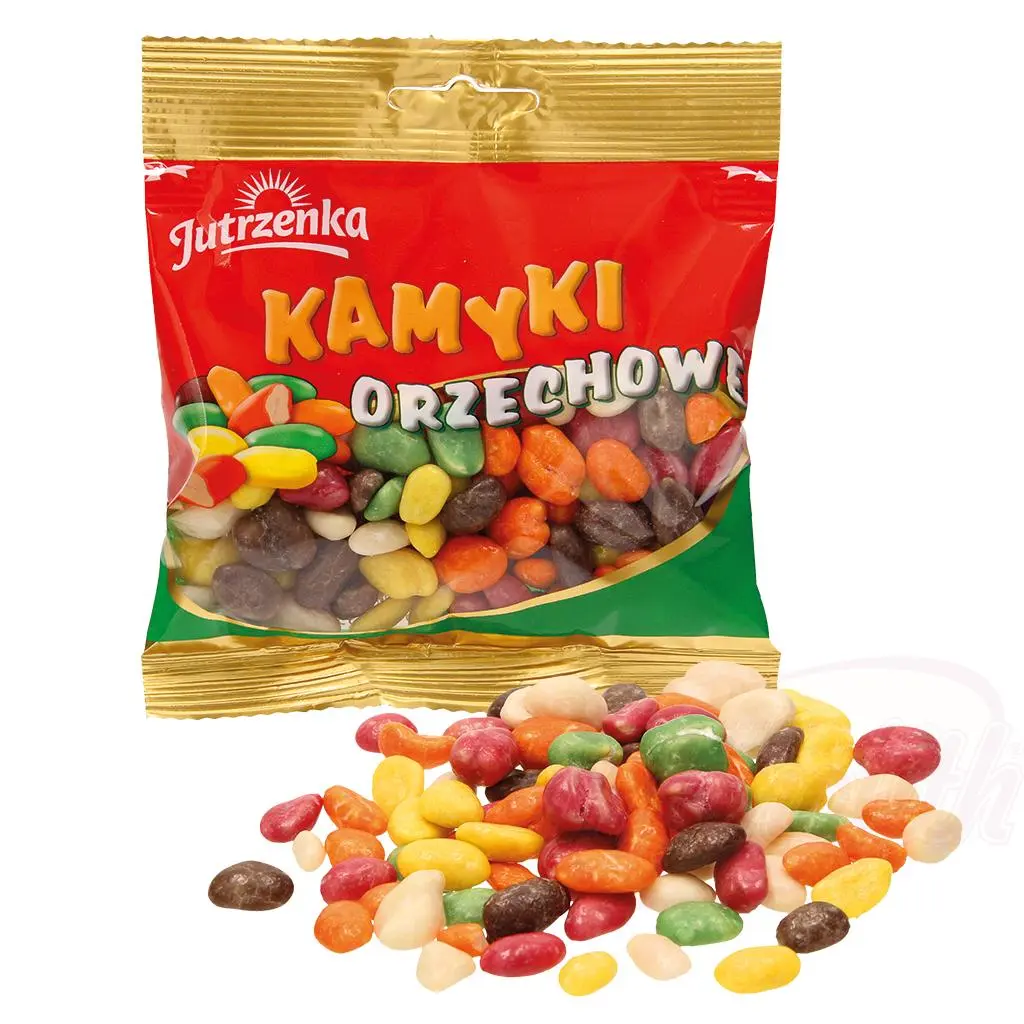 [86966] JUTRZENKA - Cacahuètes "Kamyki" enrobées d'un glaçage sucré 100g