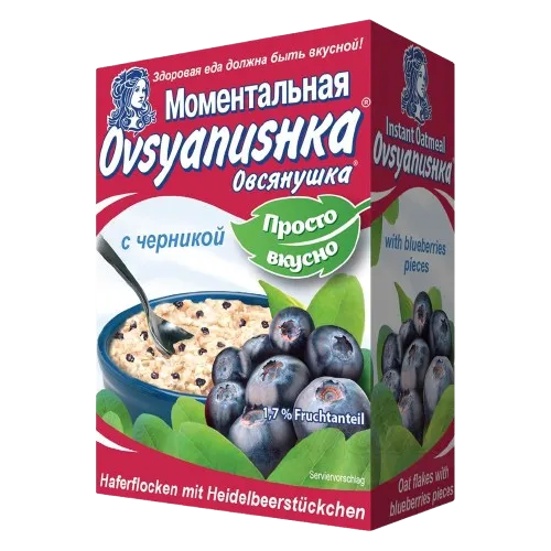 OVSYANUSHKA - Flocons d'avoine aux myrtilles 200g