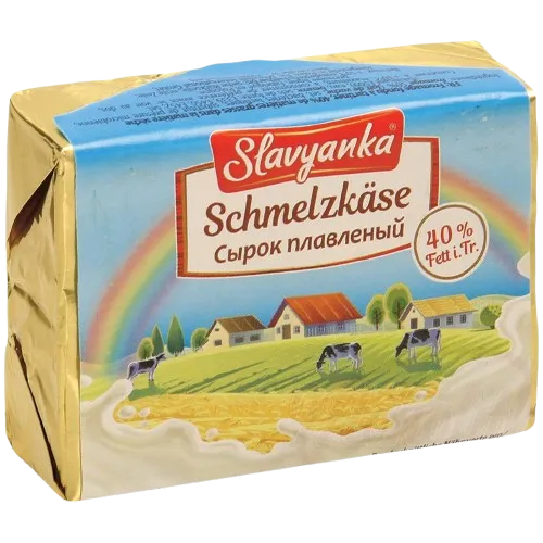 SLAVYANKA - Fromage fondu à tartiner 40% MG, 100g