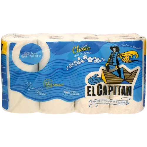 Papier toilette, 3 épaisseurs (8 rouleaux x 115 feuilles)