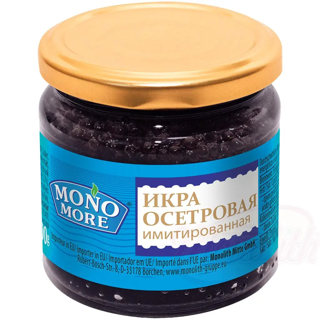 [15241] "MONO MORE" Imitation de caviar d’esturgeon à base de fond de poisson et enveloppe d’alginate