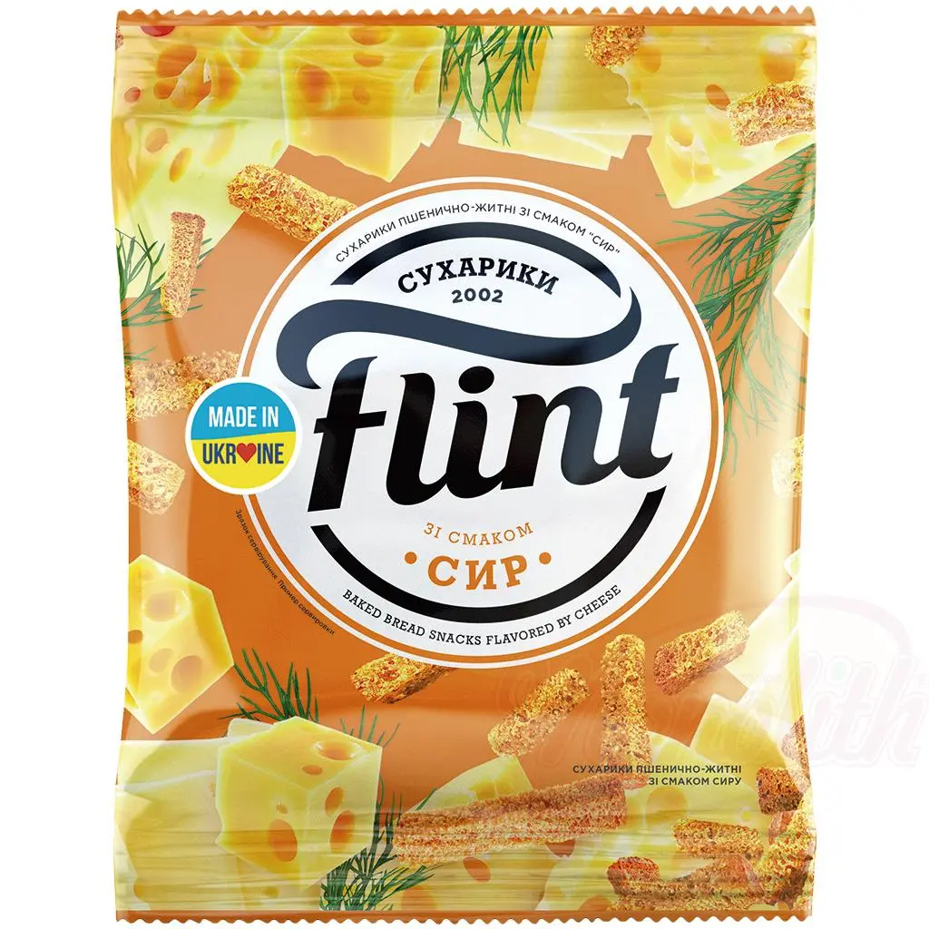 [76336] FLINT - Snack de pain saveur "fromage" 70g