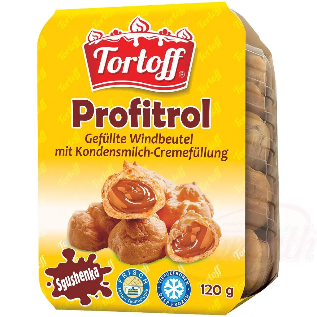 [5233] [5233] TORTOFF - Profiteroles à la crème de lait concentré, 120g