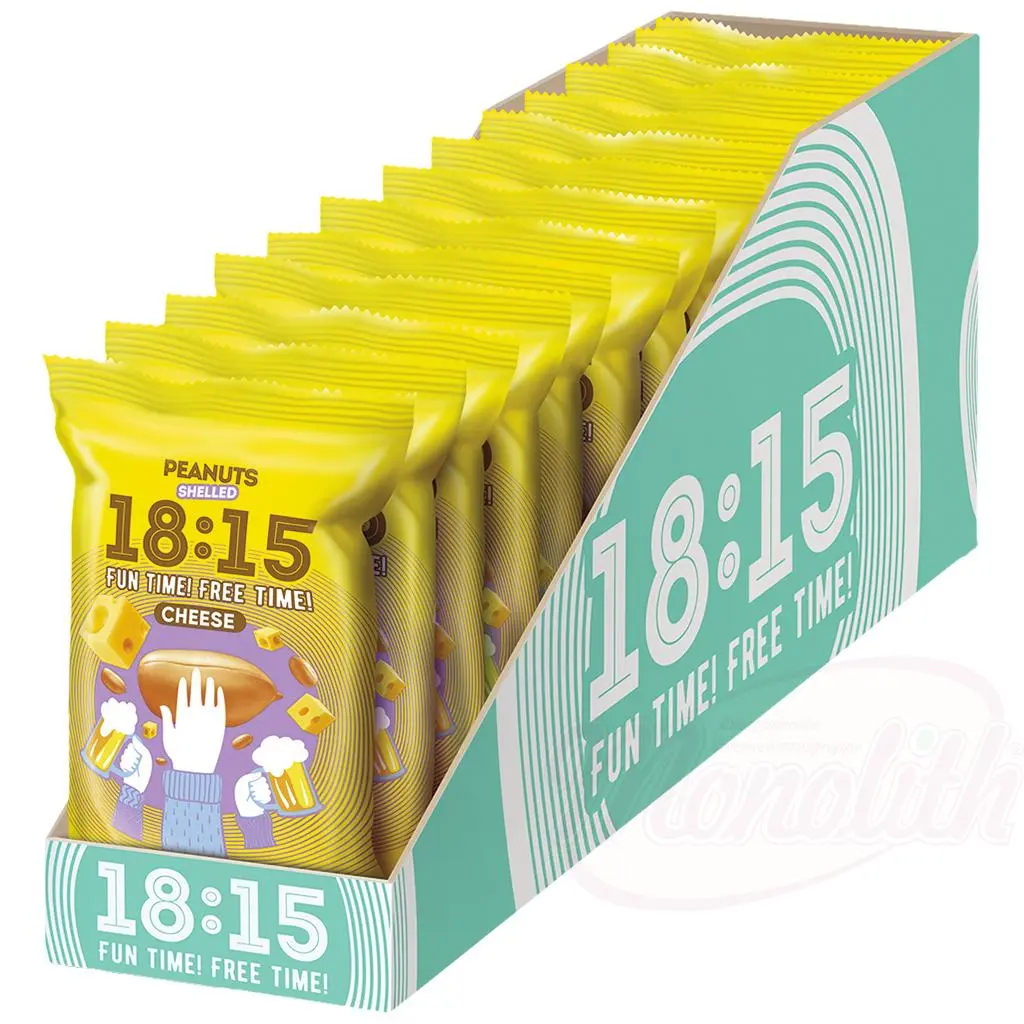 [56566] [56566] 18:15 FUN TIME! FREE TIME! - Cacahuètes décortiquées grillées, saveur parmesan 100g