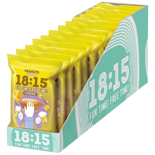 [56566] 18:15 FUN TIME! FREE TIME! - Cacahuètes décortiquées grillées, saveur parmesan 100g