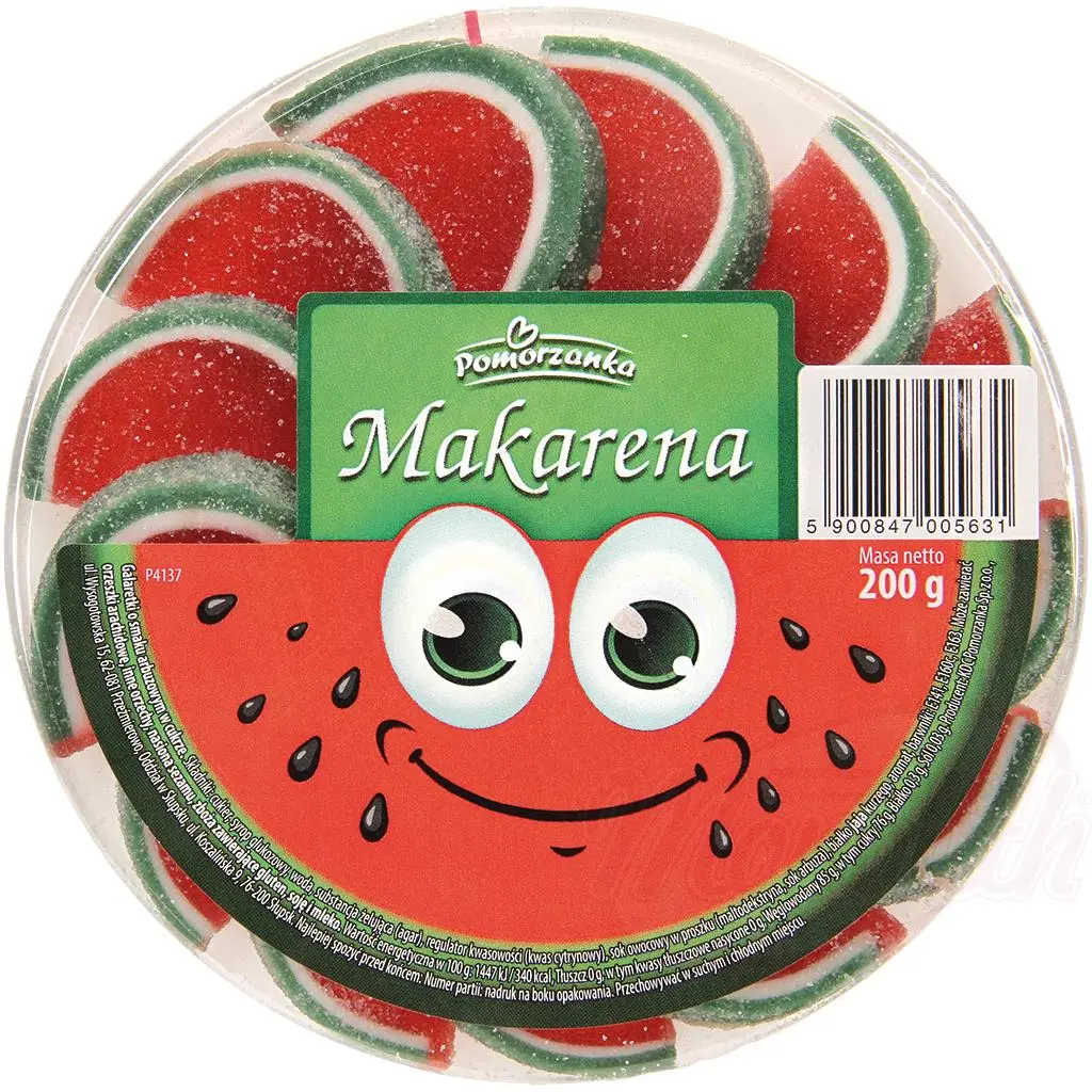 [83907] POMORZANA - Tranches de pastèques en gelée "Makarena" 200g