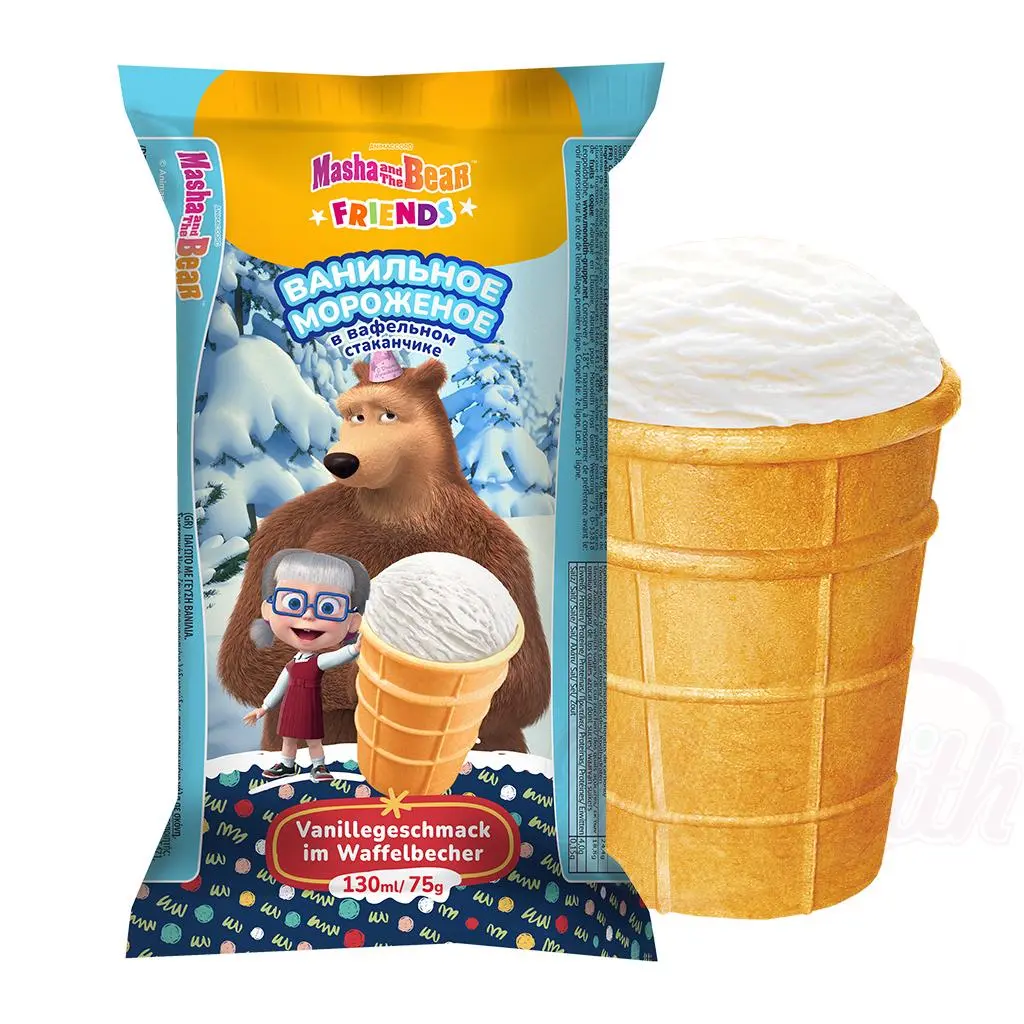 [4052] MASHA AND THE BEAR  - Glace à la vanille 75g