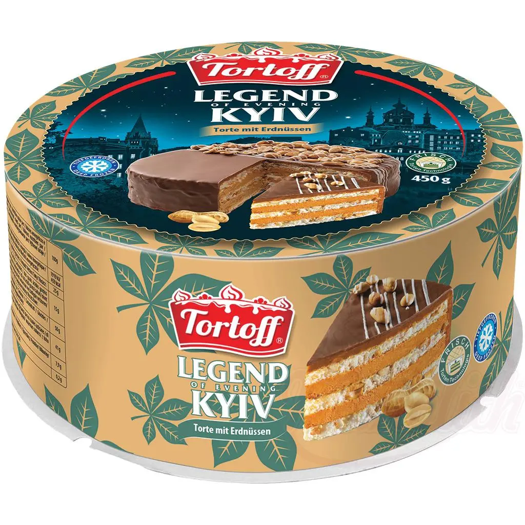 TORTOFF - Gâteau aux cacahuètes "Légende du soir de Kyiv" 450g
