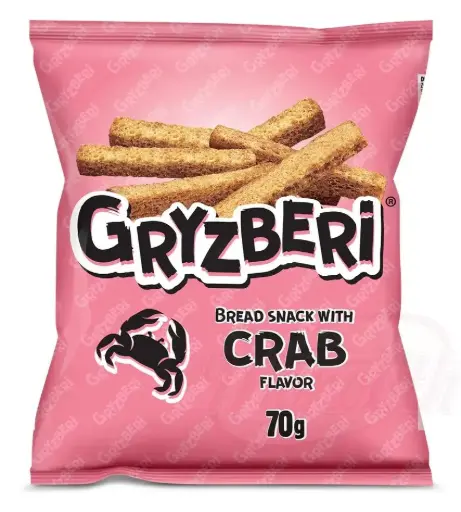 [76268] GRYZBERI -  Snack de pain saveur "crabe"