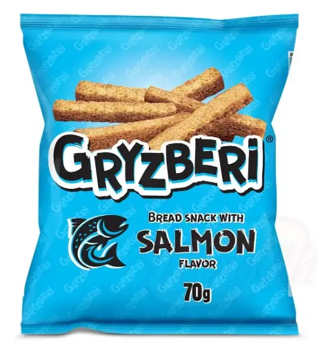 [76269] GRYZBERI - Snack de pain saveur "saumon"
