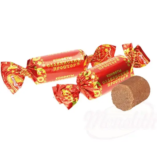 [89550] KRASNYJ OKTJABR - Bâtons avec gaufrettes et cacahuètes "Славянский простор"