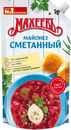 [45031] MACHAEEV - Mayonnaise pour salade "Smetannij" 400ml 