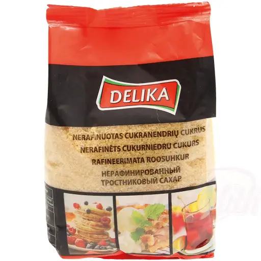 [19923] DELIKA - Sucre de canne non raffiné 500g