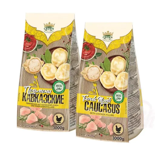 [2652] CROWN - Raviolis farcis au poulet et au bœuf HALAL 1kg