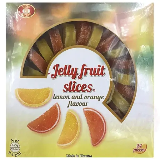 [83007] BISQUIT SCHOKOLAD - Bonbon à la gelée quartiers d’orange et citron 265g