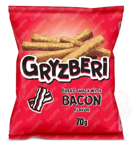 [76267] GRYZBERI -  Snack de pain saveur "bacon"